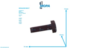 HEXAGON BOLT - 01112333 suitable for Deutz engines