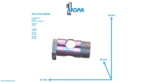 HOLLOW SCREW - 01119260 suitable for Deutz engines