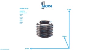 SCREW PLUG - 01148582 suitable for MWM & Deutz engines