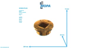 SCREW PLUG - 01222505 suitable for Deutz engines