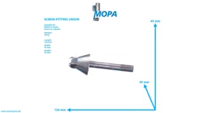 SCREW-FITTING UNION - 04078235 suitable for MWM & Deutz engines