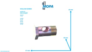 HOLLOW SCREW - 06783404110 suitable for MAN D engines