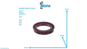 ROTARY SHAFT LIP SEAL - 12152284 suitable for Deutz engines