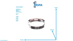 VALVE SEAT - 12312207 suitable for MWM & Deutz engines