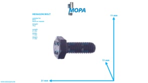 HEXAGON BOLT - 304017006061 suitable for MTU engines