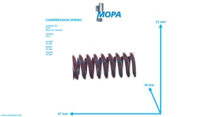 COMPRESSION SPRING - 5039930001 suitable for MTU engines