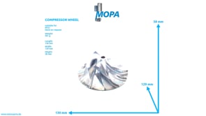 COMPRESSOR WHEEL - 5090251601 suitable for MTU engines