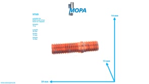 STUD - 51902010143 suitable for MAN D engines