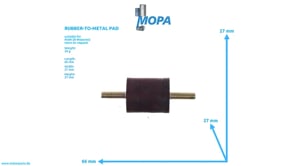 GUMMIMETALLPUFFER - 51962100053 passend für MAN D Motoren GUMMIMETALLPUFFER - 51962100053 passend für MAN D Motoren