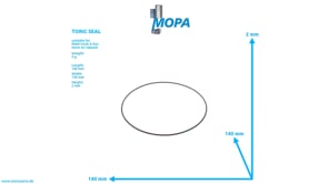 TORIC SEAL - 51965010493 suitable for MAN D engines