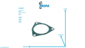 GASKET - 5502035280 suitable for MTU engines