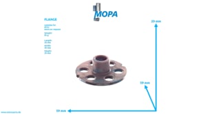 FLANGE - 5550910025 suitable for MTU engines FLANGE - 5550910025 suitable for MTU engines
