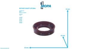 ROTARY SHAFT LIP SEAL - 8599970160 suitable for MTU engines
