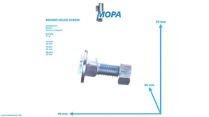 ROUND-HEAD SCREW - 01108584 suitable for Deutz engines
