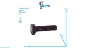 HEXAGON BOLT - 01112341 suitable for Deutz engines