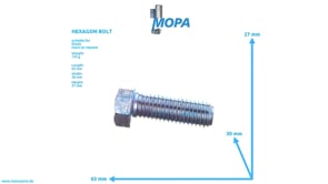 HEXAGON BOLT - 01112716 suitable for Deutz engines