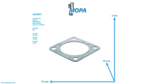 GASKET - 01162382 suitable for Deutz engines