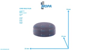 CORE HOLE PLUG - 01165830 suitable for Deutz engines CORE HOLE PLUG - 01165830 suitable for Deutz engines
