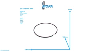 OIL CONTROL RING - 0120372918 suitable for MTU engines