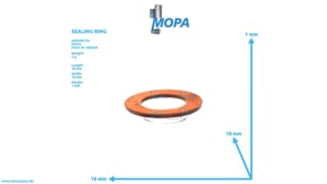 SEALING RING - 01222775 suitable for Deutz engines