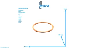 SEALING RING - 01290550 suitable for Deutz engines