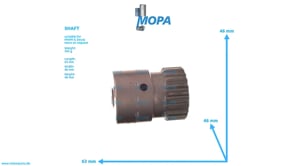 SHAFT - 02087646 suitable for MWM & Deutz engines