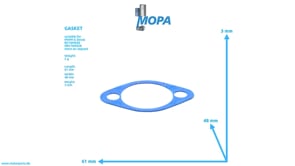 GASKET - 02121252 suitable for MWM & Deutz engines