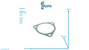 GASKET - 04071505 suitable for MWM & Deutz engines