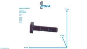 HEXAGON BOLT - 06012835219 suitable for MAN D engines