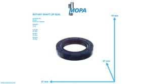 ROTARY SHAFT LIP SEAL - 12154652 suitable for Deutz engines
