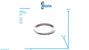 PLAIN WASHER - 12170708 suitable for MWM & Deutz engines