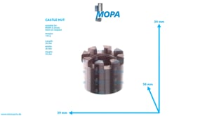 CASTLE NUT - 12282795 suitable for MWM & Deutz engines CASTLE NUT - 12282795 suitable for MWM & Deutz engines