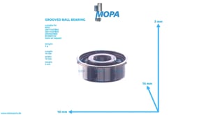 RILLENKUGELLAGER - 200625900003 passend für MTU Motoren