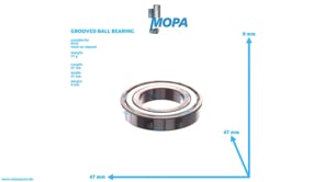 RILLENKUGELLAGER - 200625916002 passend für MTU Motoren
