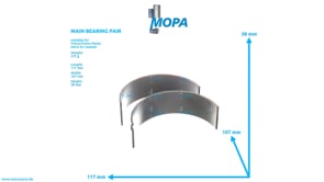 MAIN BEARING PAIR - 270450 suitable for Volvo/Volvo Penta engines