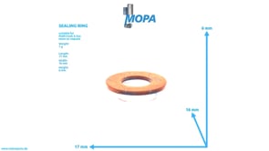 SEALING RING - 51987010090 suitable for MAN D engines