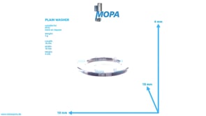 PLAIN WASHER - 717115012100 suitable for MTU engines