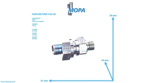 RUECKSCHLAGVENTIL - 735080012101 passend für MTU Motoren