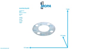 CLUTCH PLATE - 0000770425 suitable for MTU engines