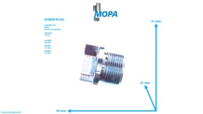 SCREW PLUG - 000910026000 suitable for MTU engines