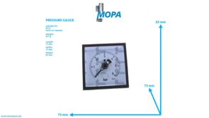 PRESSURE GAUGE - 0015361812 suitable for MTU engines