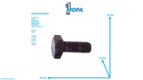 HEXAGON BOLT - 01112418 suitable for Deutz engines