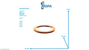 SEALING RING - 01118707 suitable for Deutz engines