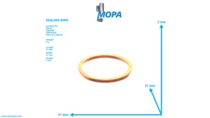 SEALING RING - 01118761 suitable for Deutz engines