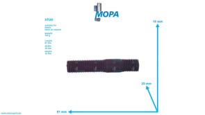 STUD - 01125961 suitable for Deutz engines STUD - 01125961 suitable for Deutz engines