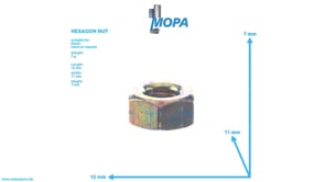 HEXAGON NUT - 01149209 suitable for Deutz engines