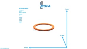 SEALING RING - 01165636 suitable for Deutz engines