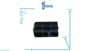 SPIN-ON FUEL FILTER - 01181245 suitable for Deutz engines SPIN-ON FUEL FILTER - 01181245 suitable for Deutz engines