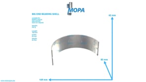 BIG END BEARING SHELL - 02060387 suitable for MWM & Deutz engines BIG END BEARING SHELL - 02060387 suitable for MWM & Deutz engines