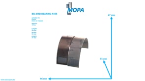 BIG END BEARING PAIR - 02931411 suitable for Deutz engines